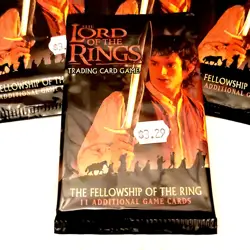 Lord of the Rings Trading Card Game Fellowship Booster Packs 4x Lot Sealed 2001 - Image 2