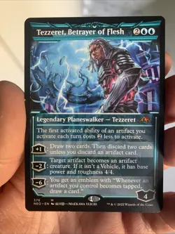 Tezzeret, Betrayer of Flesh Showcase Kamigawa: Neon Dynasty Card - Image 1