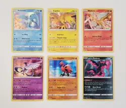 Lot of 6 Articuno Zapdos Moltres Holo Cards Pokemon TCG NM - Image 1