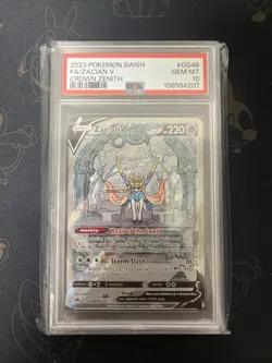Zacian V GG48/GG70 Holo Ultra Rare Crown Zenith Pokemon Card PSA 10 - Image 1