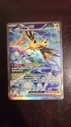 Zapdos Ex 202/165 Pokemon TCG Sv: Scarlet & Violet 151 Holo Card (Near Mint) NM - Image 2