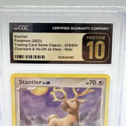 Pokemon TCG Stantler 016/034 Classic Card Holo CGC Pristine 10 2023 Pokemon - Image 3