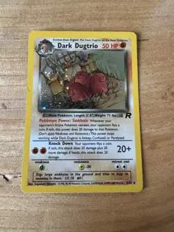 Dark Dugtrio 1st Edition Team Rocket 6/82 Holo Pokemon Card - Image 1