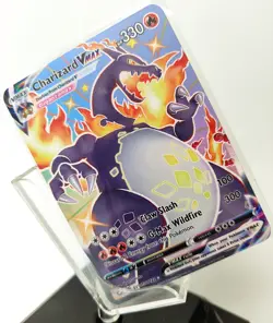 Charizard VMAX Pokemon Gold Metal Pokemon Card Collectible Gift/Display - Image 1