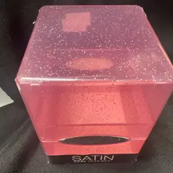 Ultra Pro Satin Cube 100 Card Deck Box Glitter Pink Protect Your Gaming Cards - Image 2
