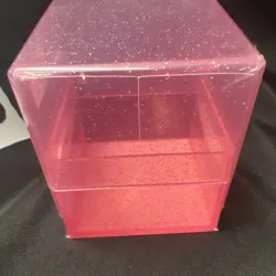 Ultra Pro Satin Cube 100 Card Deck Box Glitter Pink Protect Your Gaming Cards - Image 3