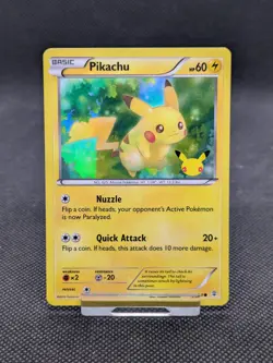 Pokemon Pikachu Promo Card XY Generations 20th Anniversary Holo 26/83 - Image 1