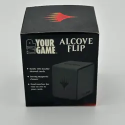 ??Ultra PRO Deck Box Alcove Leather Flip Card 100 Cards Storage Holder Mountain - Image 2