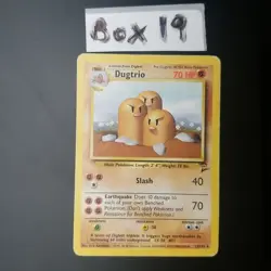 DUGTRIO 23/130 - Base Set 2 - Rare - VINTAGE WOTC Pokemon Card - MP/HP - Image 1