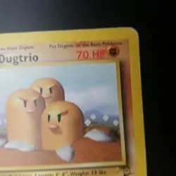 DUGTRIO 23/130 - Base Set 2 - Rare - VINTAGE WOTC Pokemon Card - MP/HP - Image 3