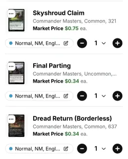 X1 Commander Sidisi Blood Tyrant X5 Commander Deck Essentials - Image 5