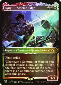 MTG FOIL Raiyuu, Storm's Edge Showcase - Kamigawa: Neon Dynasty #329 - Image 1