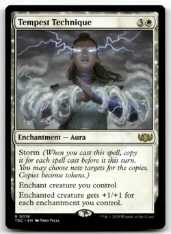 Tempest Technique #16 MTG Tarkir Dragonstorm TDC NM X1 - Image 1