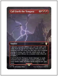1x Call Forth the Tempest, Borderless Art, Magic MTG NM - Image 1