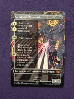 MTG Summon: Bahamut (Borderless) Final Fantasy Regular FIN - Image 1