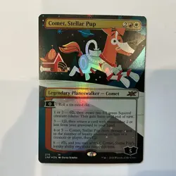 MTG Comet, Stellar Pup (275) *FOIL* BORDERLESS Unfinity UNF NM/MT Combined Ship - Image 1