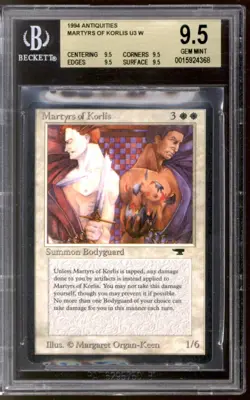 Magic MTG Antiquities Martyrs of Korlis BGS 9.5 (9.5 9.5 9.5 9.5) GEM MINT QUADS - Image 1