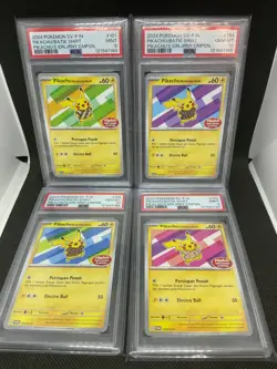 SEQ Set PSA 9/10 Pikachu Batik 101 154 155 190 Indonesia Journey Promo Pokemon - Image 1