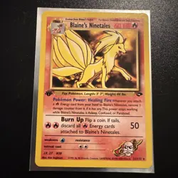 BLAINE'S NINETALES 21/132 1ST EDITION GYM CHALLENGE POKEMON TCG - Image 1