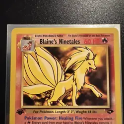 BLAINE'S NINETALES 21/132 1ST EDITION GYM CHALLENGE POKEMON TCG - Image 3