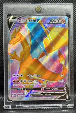 Pokemon TCG Charizard V SWSH Black Star Promo SWSH050 Holo Promo NM - Image 1
