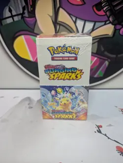Pokemon TCG Surging Sparks Half Booster Box (18 Packs) Factory Sealed - Image 1