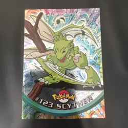 Pokemon Topps Scyther #123 Silver Holo Foil NM English - Image 1
