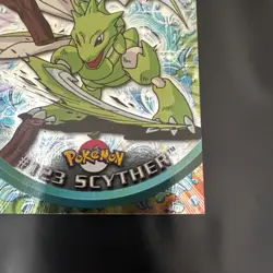 Pokemon Topps Scyther #123 Silver Holo Foil NM English - Image 3
