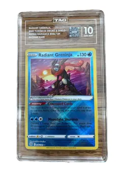 2022 Pokemon SWSH Astral Radiance Rare #046 Radiant Greninja TAG 10 - Image 1