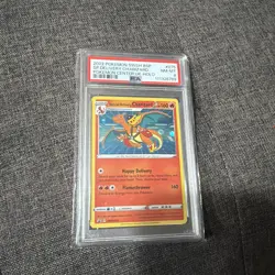 2022 POKEMON SWSH BLACK STAR PROMO #075 SPECIAL DELIVERY CHARIZARD-HOLO PSA 8 - Image 1