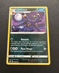 Umbreon SWSH129 Pokemon Sword & Shield Black Star Promo Holo English - Image 1