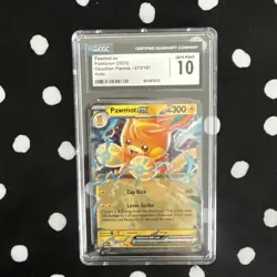 CGC 10 Pawmot EX Obsidian Flames Double Rare 073/197 2023 Pokemon OBF Graded - Image 1