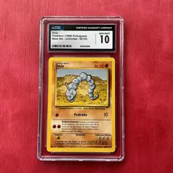 Pokemon TCG PORTUGUESE Onix #56/102 Base Set 1999 CGC 10 Gem Mint - Image 1