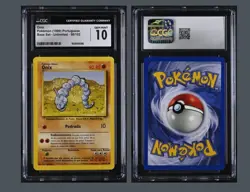 Pokemon TCG PORTUGUESE Onix #56/102 Base Set 1999 CGC 10 Gem Mint - Image 3