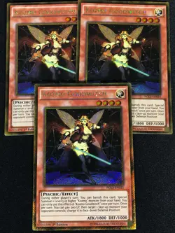 Yugioh Kozmo Goodwitch PGL3-EN025 1ST GOLD X3 (NM) - Image 1