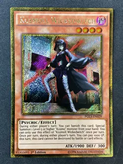 Yu-Gi-Oh TCG #PGL3-EN029 Kozmoll Wickedwitch 1st Edition Gold Secret Rare LP - Image 1