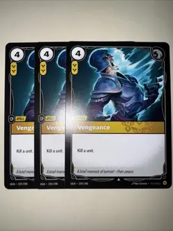 Riftbound TCG Vengeance OGN 229/298 English NM X3 Playset Card Game CCG - Image 1