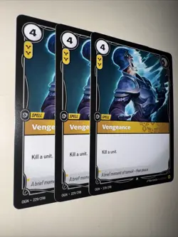 Riftbound TCG Vengeance OGN 229/298 English NM X3 Playset Card Game CCG - Image 2