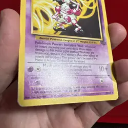 Mr Mime 22/64 Jungle NON-HOLO Rare Pokemon Card Heavy Play Dmg - Image 3
