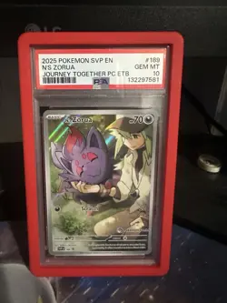 Pokemon Center TCG SVP 189 Black Star Promo Journey Together Card NS Zorua - Image 1
