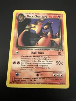 Dark Charizard 21/82 Team Rocket Unlimited 2000 Pokemon Card Rare NM - Image 1