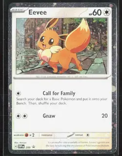 Pokemon Destined Rivals EEVEE Cosmos Holo Black Star Promo Card 200 - Image 1