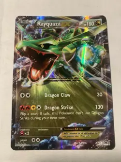 Pokemon TCG XY73 Rayquaza EX Black Star Promo Ultra Rare Holo Card - Image 1