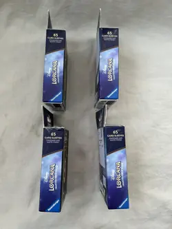 Disney Lorcana TCG Trading Card Sleeves 65 Count New Sealed Lot Of 4 - Image 2