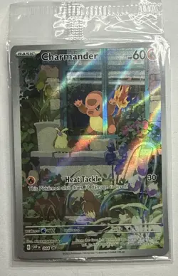 Pokemon TCG Obsidian Flames Charmander #044 SVP Black Star Promo Card, Sealed - Image 1