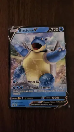 Pokemon TCG Blastoise V SWSH101 Black Star Promo Holo Card Near Mint - Image 1