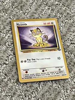 Meowth 56/64 Gold Bordered Rare 1999 Fruit Roll Promo Meowth - Pokemon Card Rare - Image 2