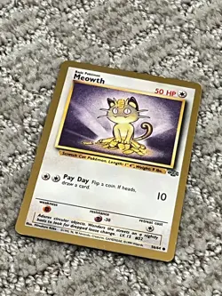Meowth 56/64 Gold Bordered Rare 1999 Fruit Roll Promo Meowth - Pokemon Card Rare - Image 3