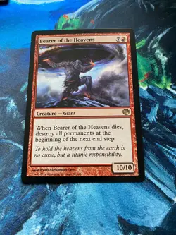 MTG Bearer of the Heavens - Journey Into Nyx Rare Red Giant Creature Card - Image 1