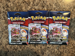 Pokemon Trading Cards TCG Mystery Pack LOT (3) 2025 Foil Card MJ Holdings - Image 1